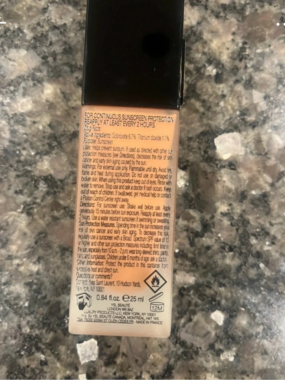 Yves Saint Laurent full coverage